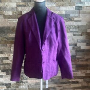 Notations Purple Blazer for Men